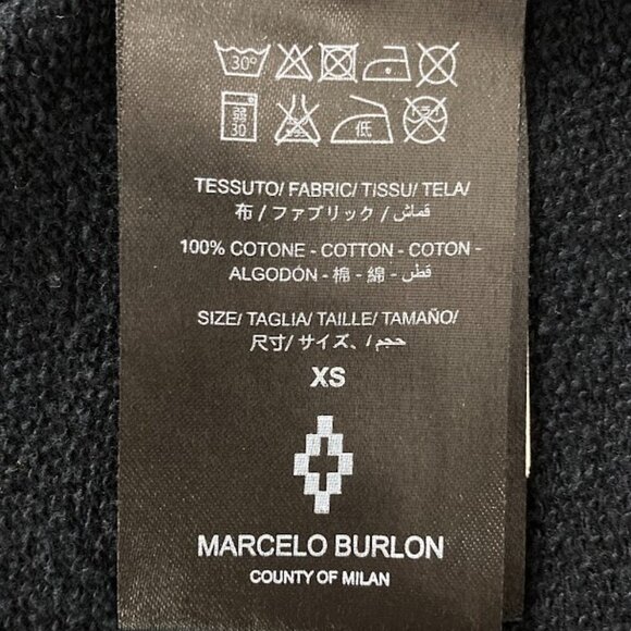 Marcelo Burlon Men's Wings Sweater Relaxed Whimsy Goth Grunge Designer Dark XS - Picture 12 of 13